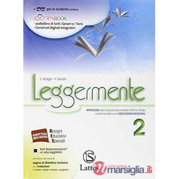 LEGGERMENTE VOL. 2 CON DVD-ROM + LA LETTERATURA + LIBRO DELLE COMPETEN