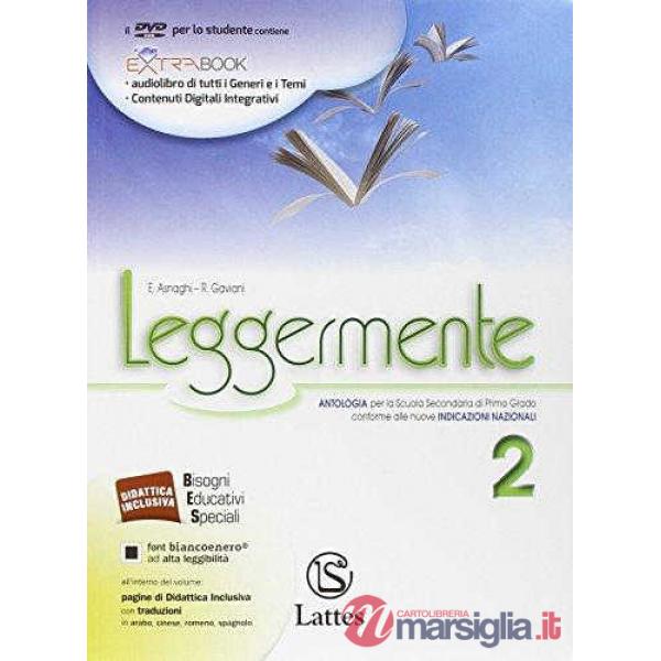 LEGGERMENTE VOL. 2 CON DVD-ROM + LA LETTERATURA + LIBRO DELLE COMPETEN