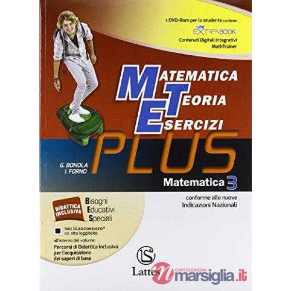 MATEMATICA TEORIA ESERCIZI PLUS MATEMATICA 3 + CD + QUADERNO