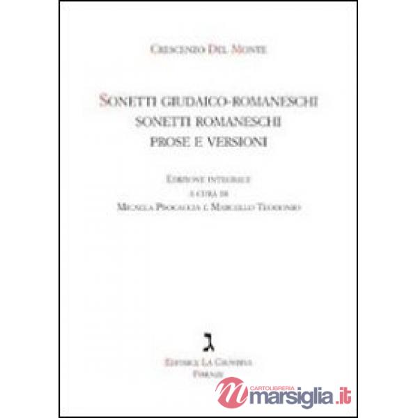 Sonetti giudaico-romaneschi, sonetti romaneschi, prove e versioni. Con CD Audio