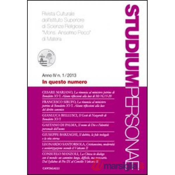 Studium personae. Rivista culturale dell'Istituto superiore di scienze religiose