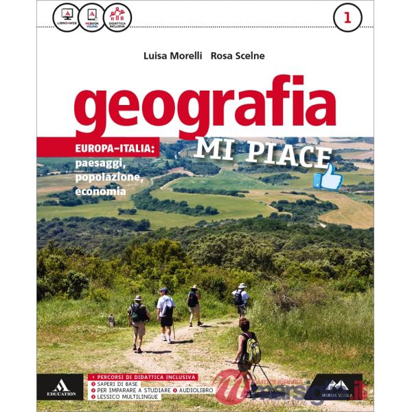 GEOGRAFIA MI PIACE MB + CONT.DIGIT. VOLUME 1 + ATLANTE 1 + REGIONI