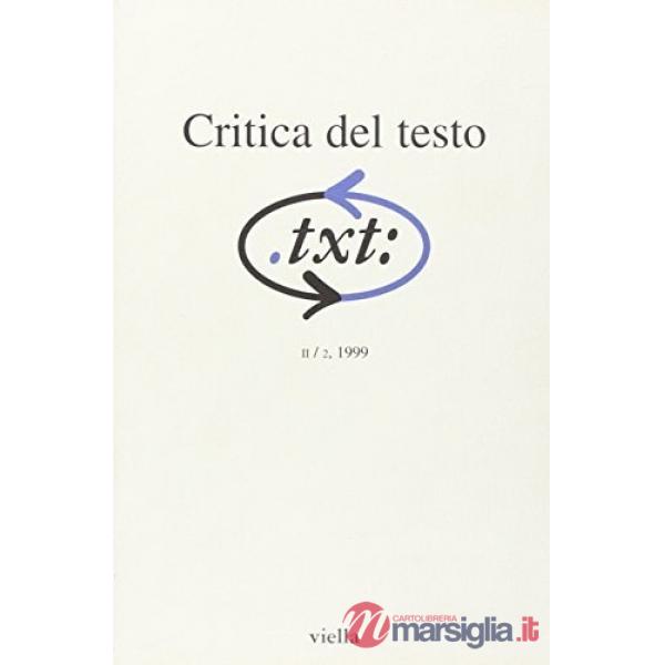 Critica del testo. Vol. 2