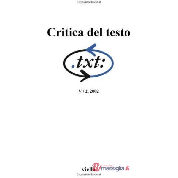 Critica del testo. Vol. 5/2