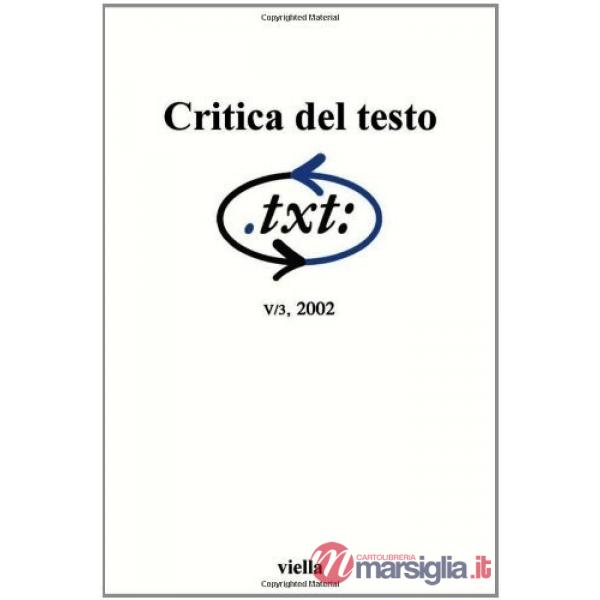 Critica del testo. Vol. 5/3