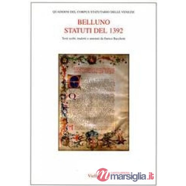 Belluno. Statuti del 1392