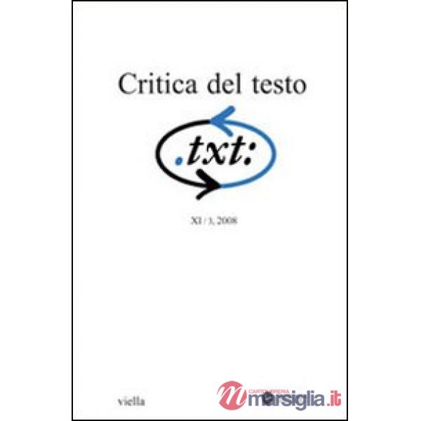 Critica del testo. Vol. 11/3