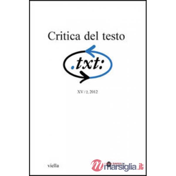 Critica del testo. Vol. 2