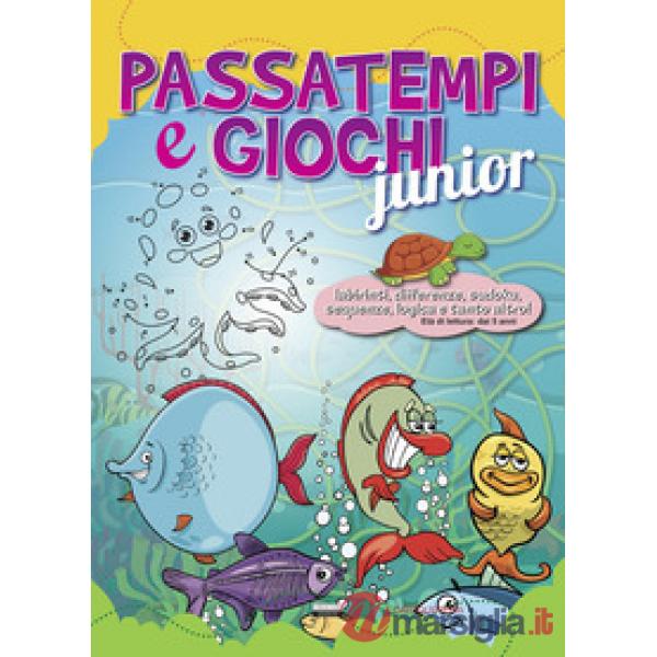 Passatempi e giochi junior. Azzurro