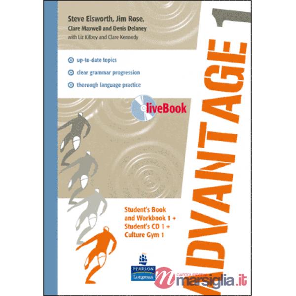 ADVANTAGE ED.MYLAB SB / WB + CULTURE GYM + CD + CARTOLINA LIV.1