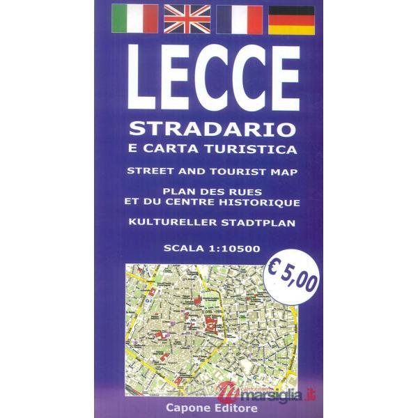 Lecce, stradario e carta turistica. 1:10.500. Ediz. multilingue