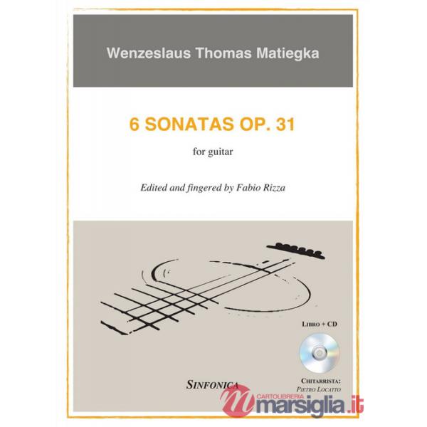 6 sonatas Op. 31. For guitar. Spartito. Con CD Audio