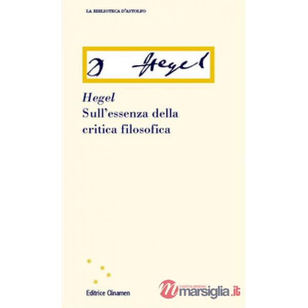 Sull'essenza della critica filosofica