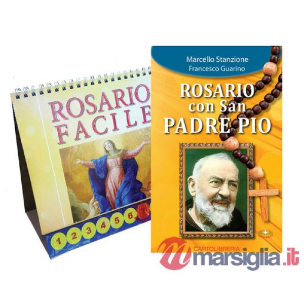 Rosario con San Padre Pio. Ediz. a caratteri grandi. Con un rosario da tavolo composto da 40 schede da sfogliare con un cursore 