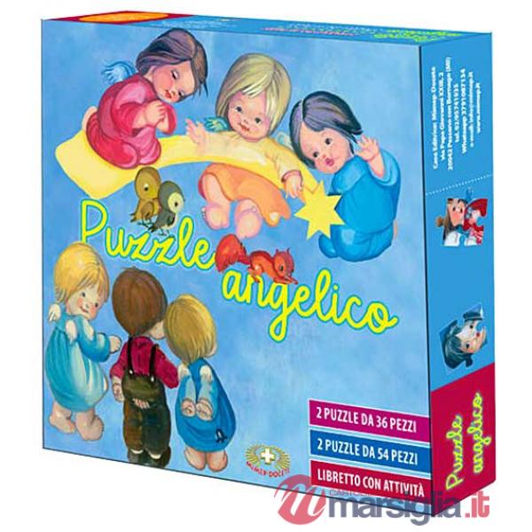 Puzzle angelico. Ediz. a caratteri grandi. Con 4 puzzle con gli angeli