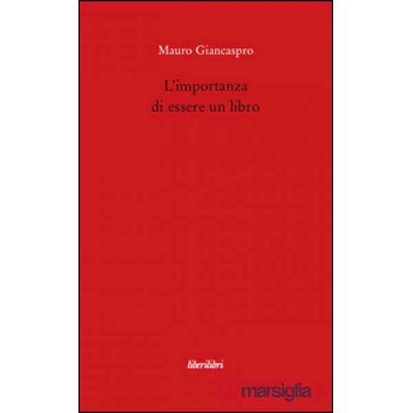 Importanza di essere un libro (L')