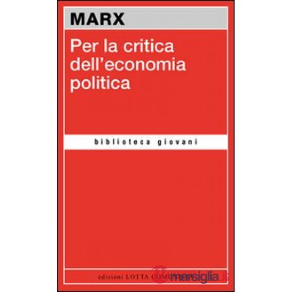 Per la critica dell'economia politica