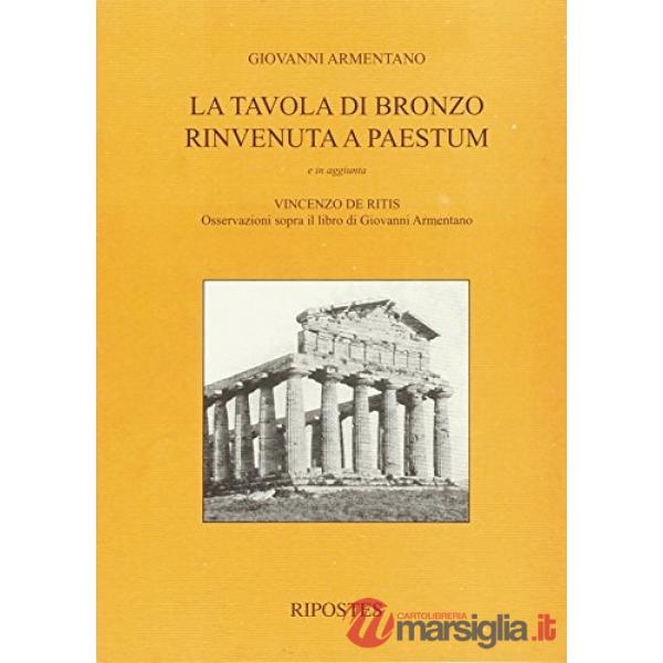 Tavola di bronzo rinvenuta a Paestum (La)