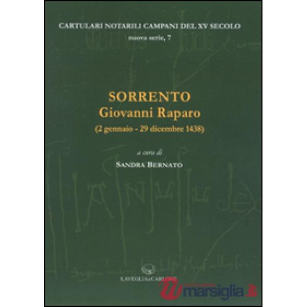 Sorrento. Giovanni Raparo (2 gennaio-29 dicembre 1438). Ediz. latina