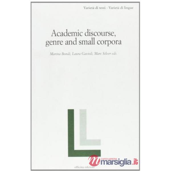 Academic discourse, genre and small corpora