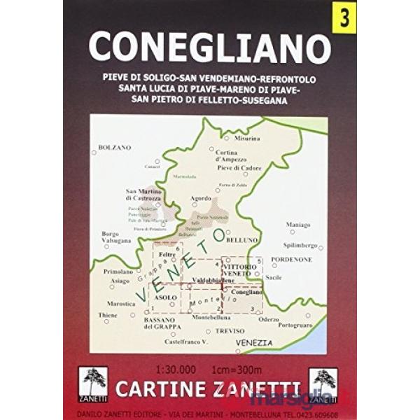 Conegliano, S. Lucia di Piave, S. Polo di Piave, Codognè 1:30.000