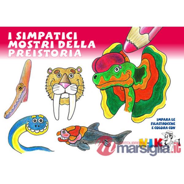 Simpatici mostri della preistoria. Impara le filastrocche e colora con Nik. Ediz. illustrata (I)