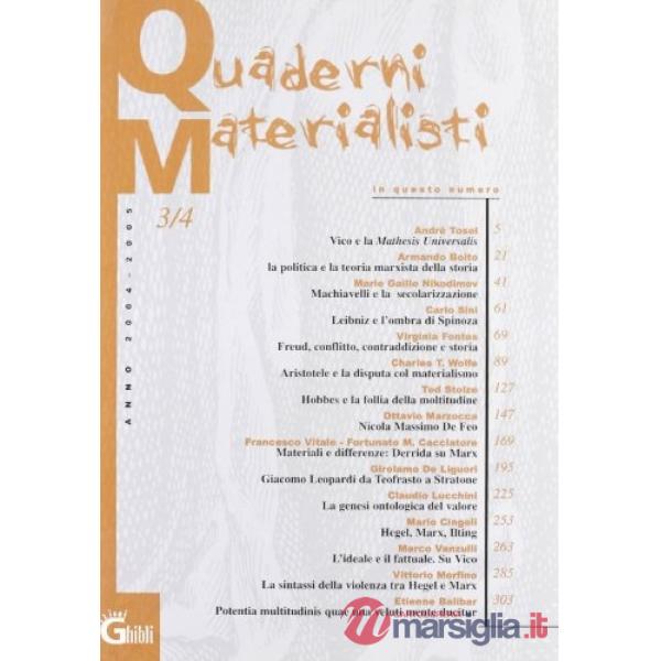 Quaderni materialisti. Vol. 3-4