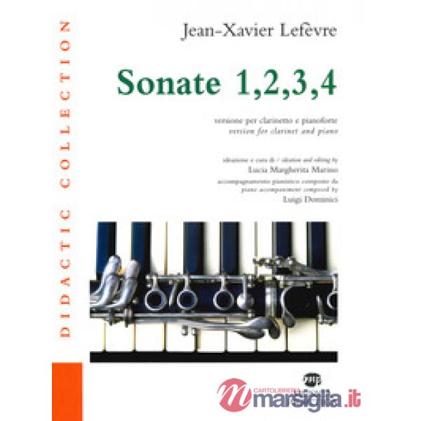 Sonate 1, 2, 3, 4. Versione per clarinetto e pianoforte