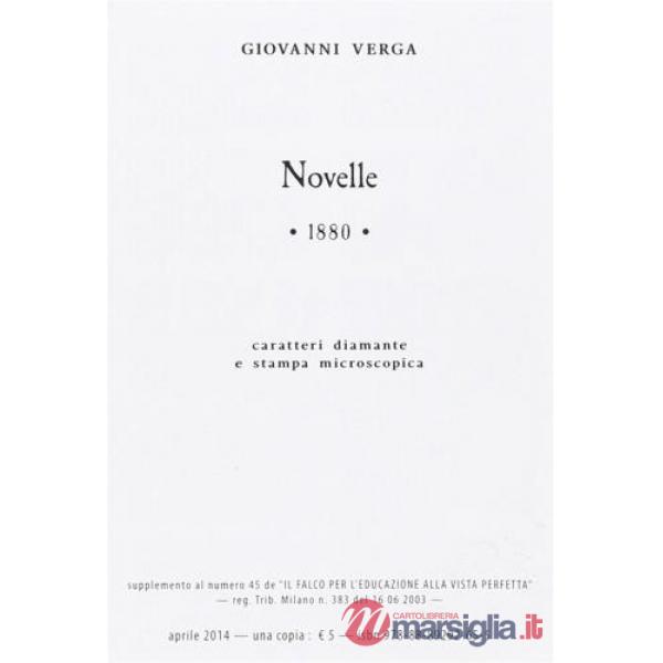Novelle 1880. Ediz. a caratteri diamante e stampa microscopica
