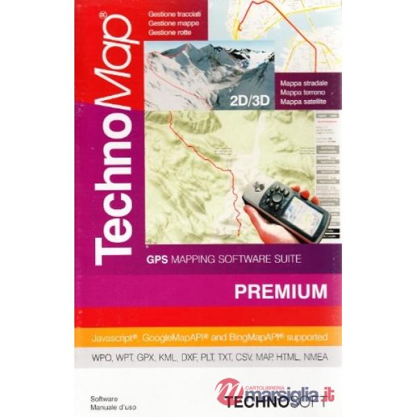 TechnoMap Premium. GPS mapping software. Con 3 CD-ROM