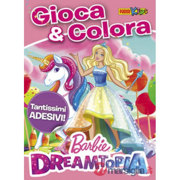 Barbie Dreamtopia. Attacca & colora. Con adesivi. Ediz. a colori