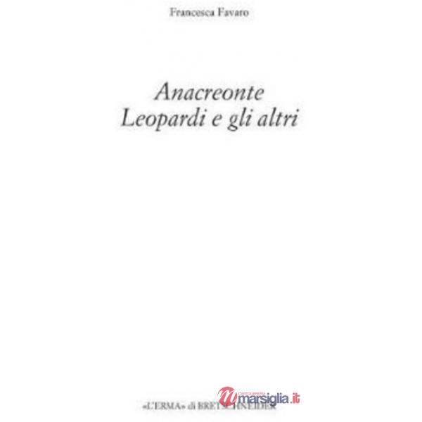 Anacreonte. Leopardi e gli altri