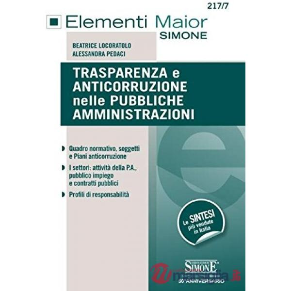 Trasparenza e anticorruzione nelle pubbliche amministrazioni