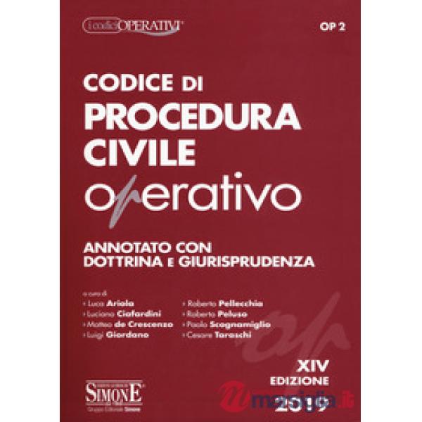 Codice di procedura civile operativo. Annotato con dottrina e giurisprudenza