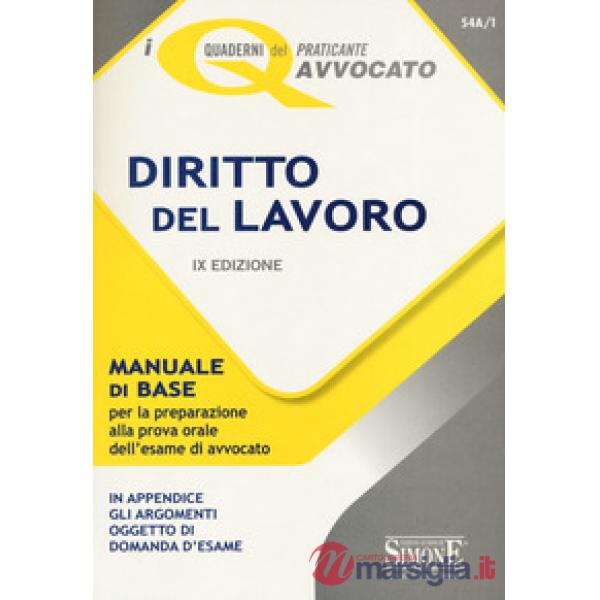 Diritto del lavoro. Manuale di base per la preparazione alla prova orale dell'esame di avvocato