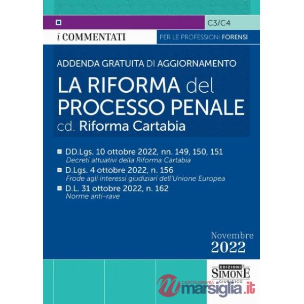 C3/C4 ADDENDA AGGIORNAMENTO PENALE