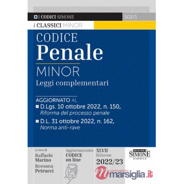 Codice penale e leggi complementari. Ediz. minor