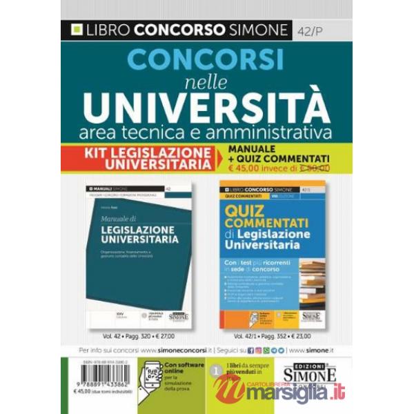 Concorsi nelle Università area tecnica e amministrativa. Manuale e quiz commentati