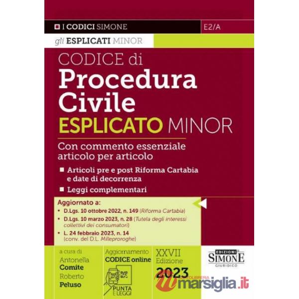 Codice di procedura civile esplicato. Ediz. minor