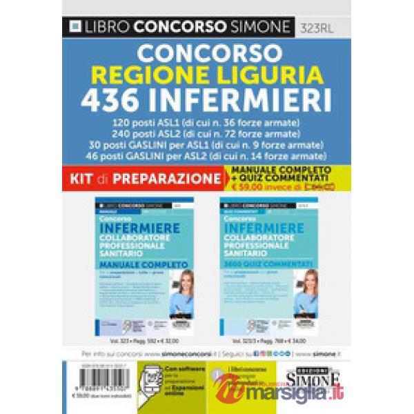 Concorso Regione Liguria. 436 infermieri. Kit di preparazione