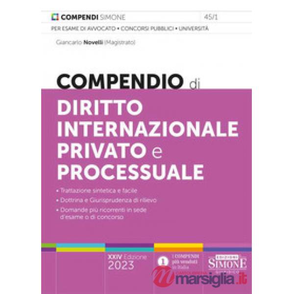 Compendio di diritto internazionale privato e processuale