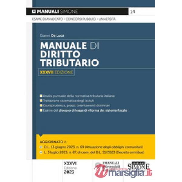 Manuale di diritto tributario