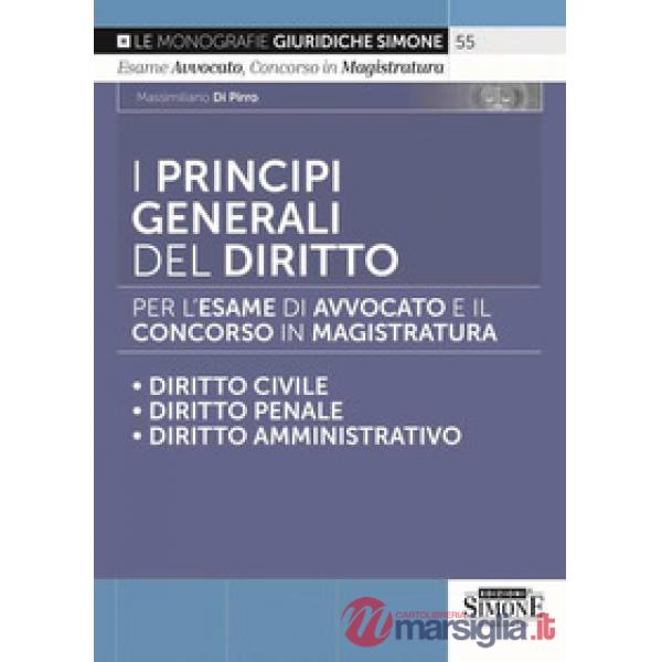 I principi generali del diritto per l'esame di avvocato e il concorso in magistratura. Diritto civile. Diritto penale. Diritto a