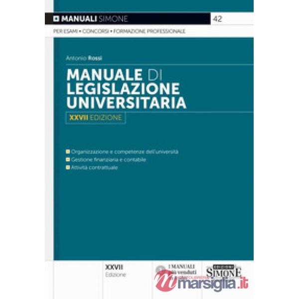 Manuale di legislazione universitaria