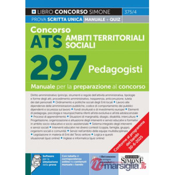 Concorso ATS. Ambiti territoriali sociali. 297 pedagogisti