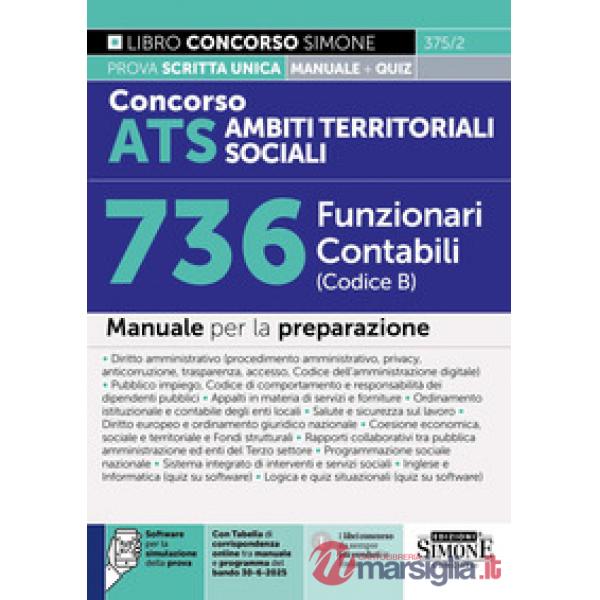 Concorso ATS Ambiti Territoriali Sociali 736 Funzionari Contabili (Codice B). Manuale per la preparazione