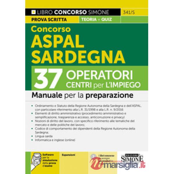 Concorso ASPAL Sardegna. 37 operatori CPI Centri per l'impiego. Manuale
