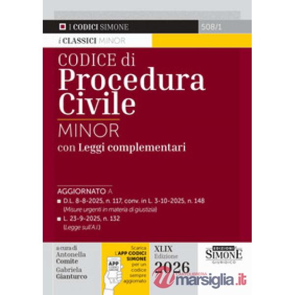 Codice di procedura civile. Ediz. minor