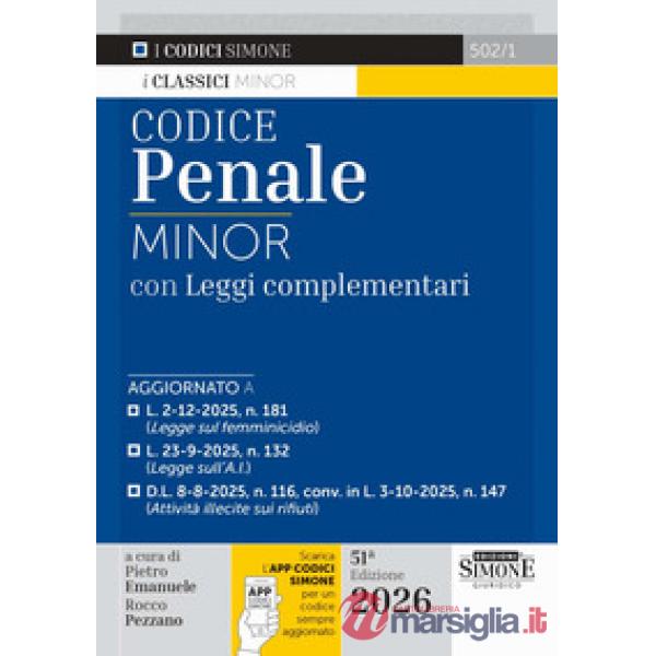 Codice Penale Minor. Leggi complementari