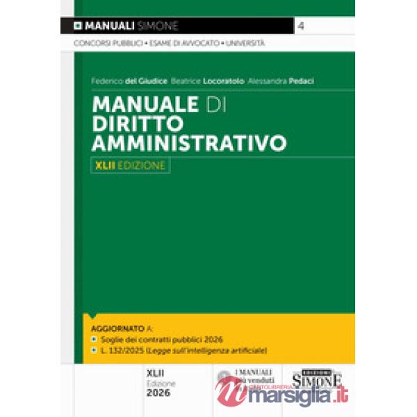 Manuale di diritto amministrativo